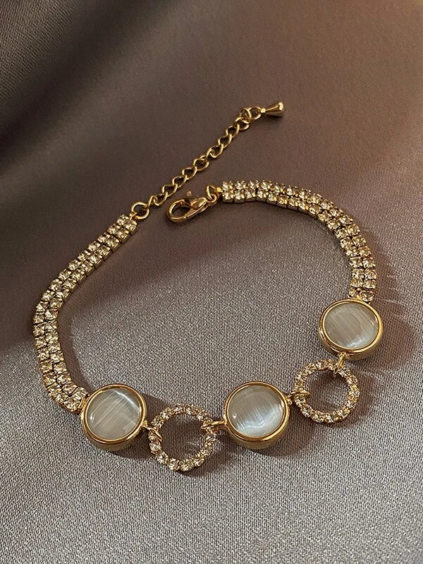 Kryształowa bransoletka z kamieniami