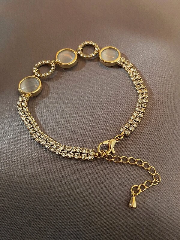 Kryształowa bransoletka z kamieniami