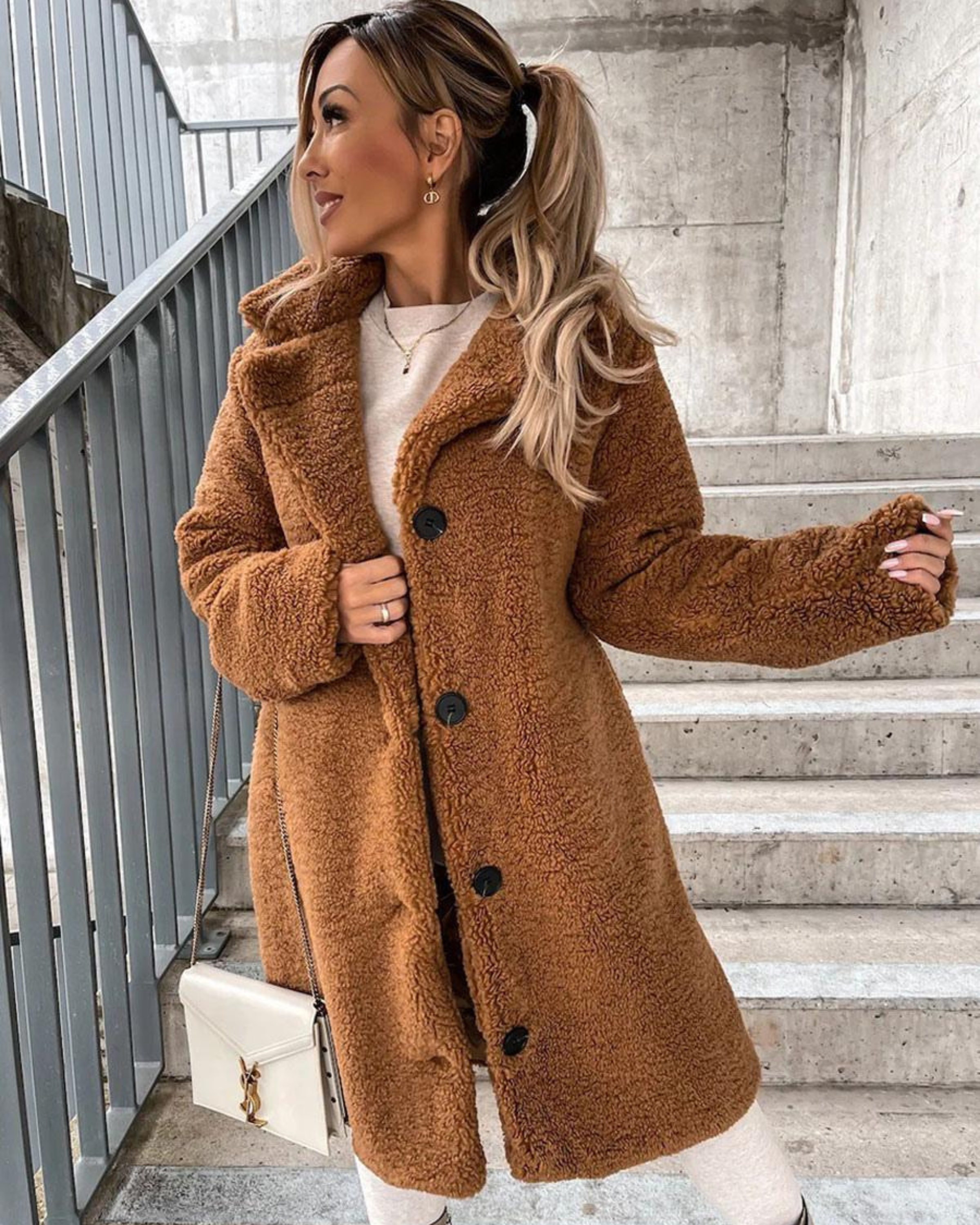 Aroa – płaszcz supreme soft teddy