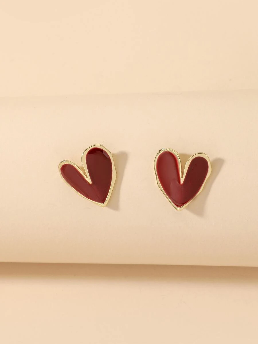 Kolczyki Enameled Hearts