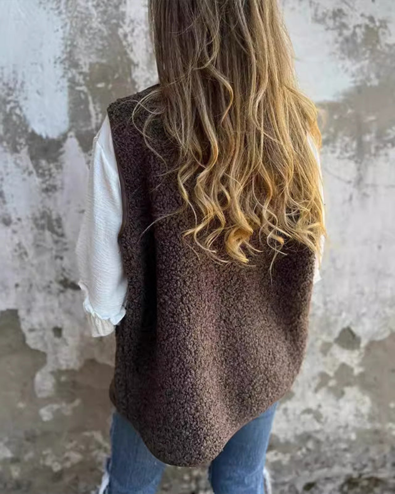 DANELA - Kamizelka z miękkiej wełny