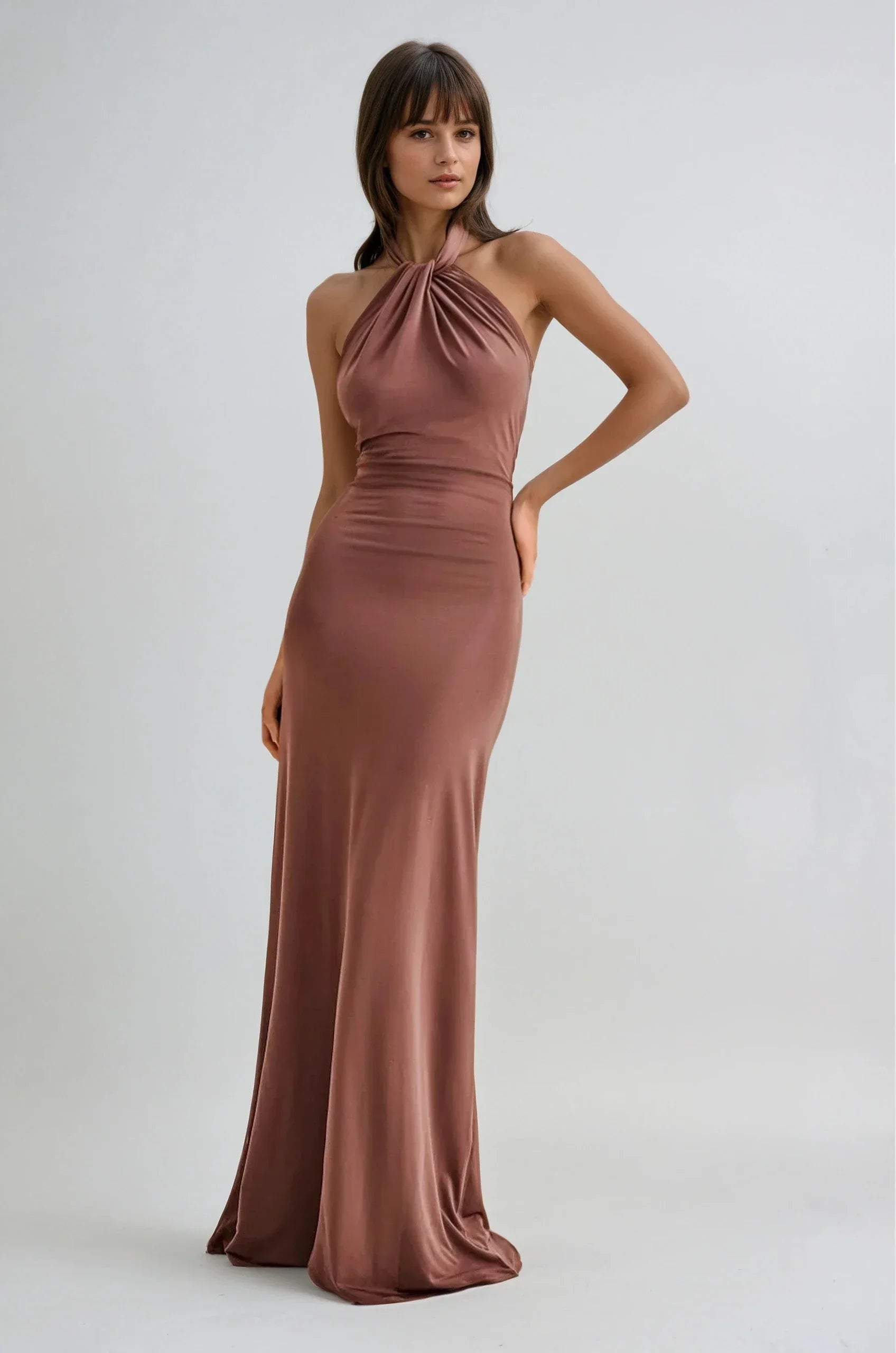Bella | Sukienka Maxi Halter