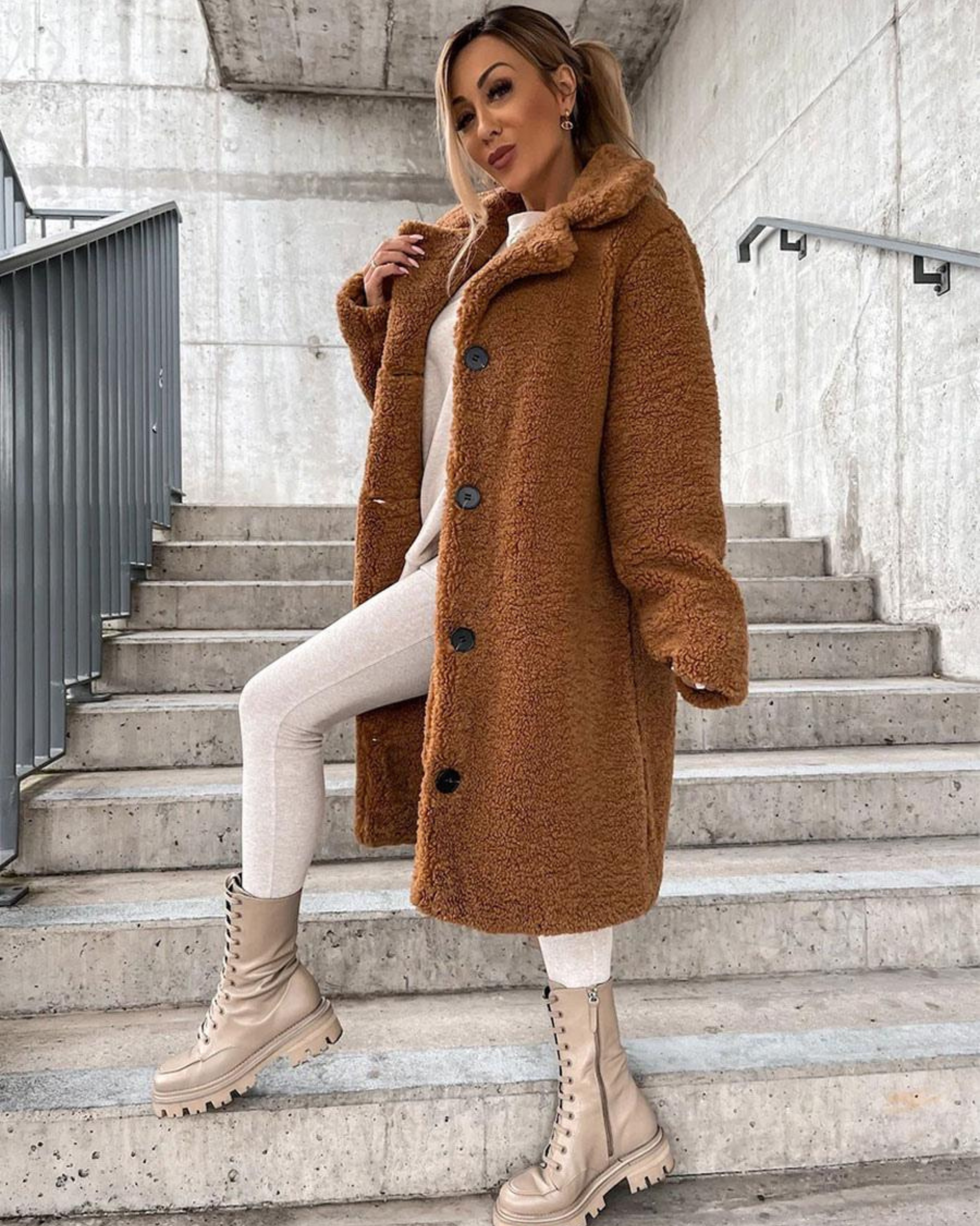 Aroa – płaszcz supreme soft teddy