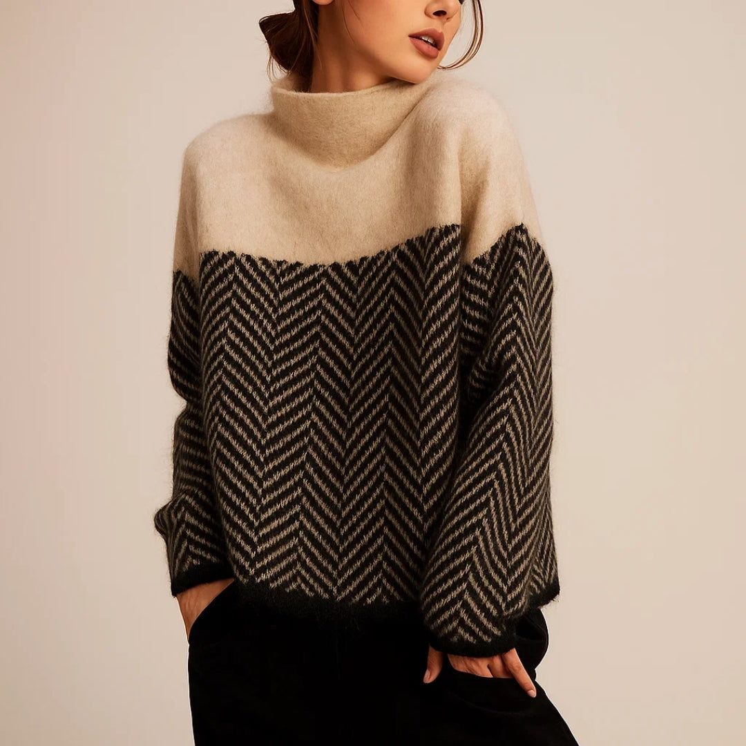 Amelia™ | Klasyczny Sweter z Golfem