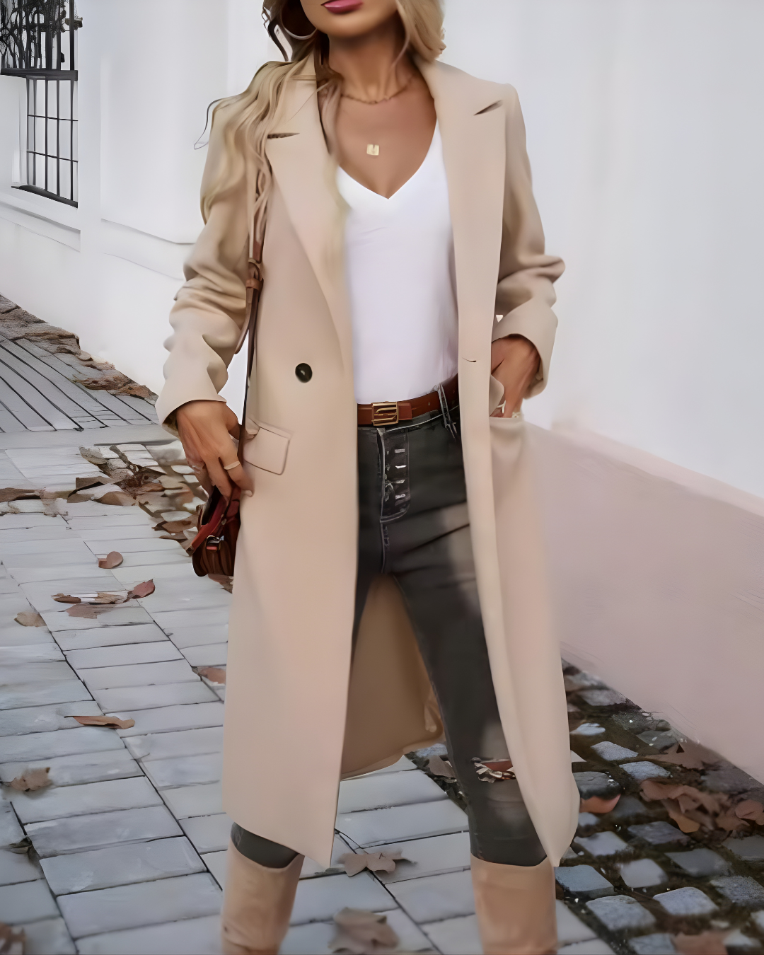 Celina™ | Ponadczasowy Płaszcz z Guzikami