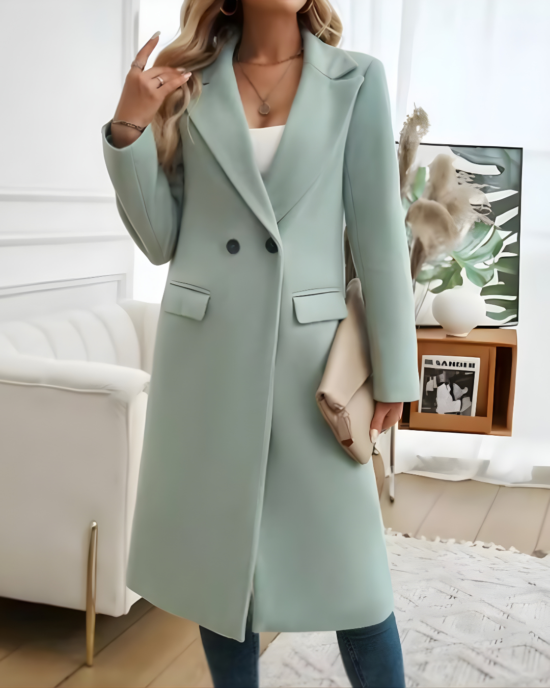 Celina™ | Ponadczasowy Płaszcz z Guzikami
