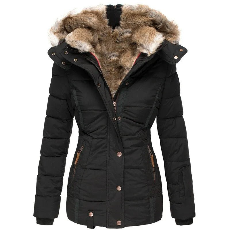 Zola | Warmer Wintermantel mit Fellfutter