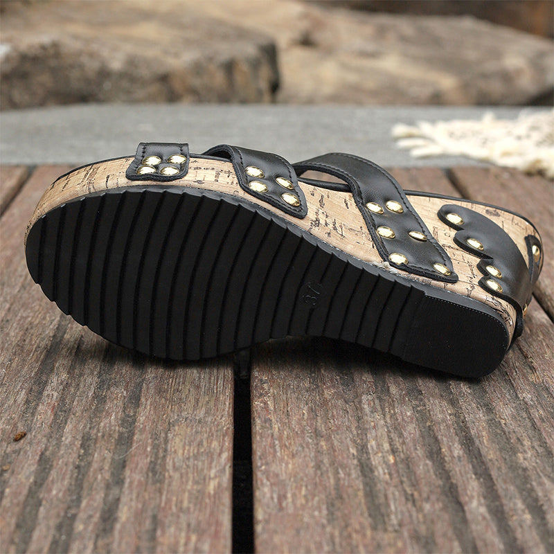 Sleehakken met plateau en comfort voor dames