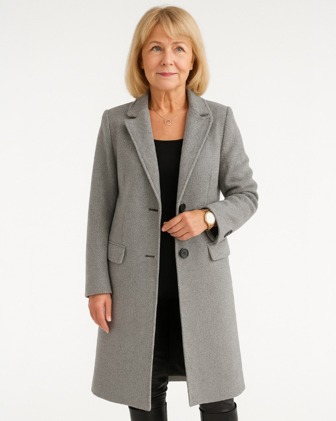 Auria - Elegancki długi płaszcz